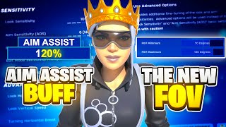 Huge Aim Assist Buff  FOV Update In Fortnite  Best Controller Settings for Linear amp Exponential [upl. by Lalla]