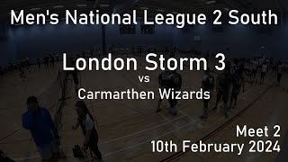 London Storm 3 v Carmarthen Wizards  Mens National League 2 South  Meet 2 20232024 [upl. by Rolat]