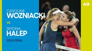 Caroline Wozniacki vs Simona Halep Full Match  Australian Open 2018 Final [upl. by Ruenhs]