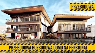 Przebudowa Rozbudowa oraz Modernizacja Domu Jednorodzinnego na Pensjonat w Stylu Zakopiańskim [upl. by Notyrb]