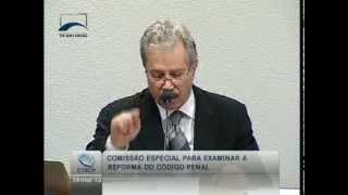 Prof Dr Juarez Cirino dos Santos  Audiência pública sobre o anteprojeto de Código Penal [upl. by Nievelt]