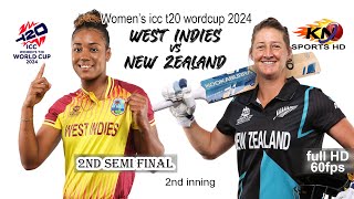 WIW vs NZW icc women t20 2024 highlights part ii 1st Inning HD 60fps [upl. by Semreh]