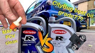 CityBug Using Oil Best Oil TypeOil Grade Also PCV Valve amp MAP Sensor Cleaning C1107Aygo [upl. by Raynah553]