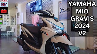 YAMAHA MIO GRAVIS 2024 V2 Quick Walkaround Review [upl. by Nwahsd]