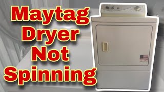 How to Know Why Your Maytag Dryer is Not Spinning  Model SDE305DAYW [upl. by Hgalehs]