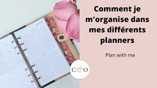 Comment je morganise dans mes différents planners  Plan with me [upl. by Ffej612]