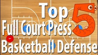 Top 5 Basketball Full Court Press Defense Plays [upl. by Yrallam]