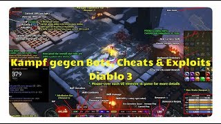 Diablo 3 Kampf gegen Hacks Bots Cheats amp Exploits TurboHUD [upl. by Ellahcim]