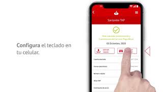 Santander  Enviar dinero por mensaje con Santander TAP [upl. by Elokyn]