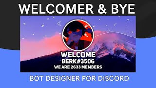 Welcome  Goodbye with APIs for Bot Designer For Discord [upl. by Maclean]