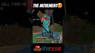 A Movement  Lifeboat Survival minecraft shorts [upl. by Anaihk]