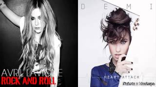 Avril Lavigne  Rock N Roll VS Demi Lovato  Heart Attack Mashup [upl. by Pohsib]