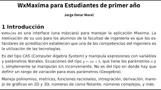 WxMaxima  8 Función producto cruz submatrix minor [upl. by Adnohr]