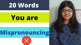 20 most commonly mispronounced words  Tejasvi Rajput [upl. by Eiryt]