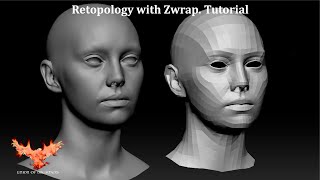 Retopología en ZBRUSH con ZWRAP en 1 MINUTO Tutorial [upl. by Chemar]