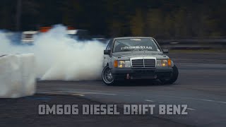 W124 Mercedes Benz drifting  OM606 [upl. by Abert303]