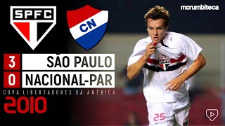 São Paulo 3x0 NacionalPAR  2010  LIDERANÇA DO GRUPO COM DAGOBERTO WASHINGTON LÉO LIMA E CIA [upl. by Akinak925]