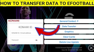 How To Link Konami ID To eFootball 2025 Mobile  How To Transfer Data From eFootball 2024 [upl. by Eiuqcaj]