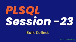 Oracle PLSQL Tutorial Day 23 ✅ Bulk collect in PLSQL✅ [upl. by Sana856]