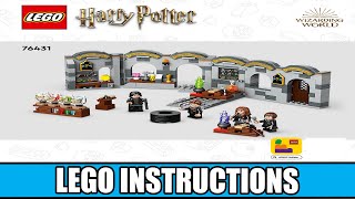 LEGO Instructions  Harry Potter  76431  Hogwarts Castle Potions Class [upl. by Adnahcal18]