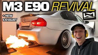 FINALLY BACK  E90 M3 SUPERCHARGED REBUILD  DYNO RUNS AFTER ENGINE FAILURE [upl. by Ahsilat]