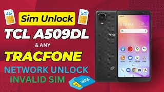 How to Free Sim unlock on A509DL TCL Mobile How to Unlock Tracfone Carrier SIM for Free [upl. by Yeh]