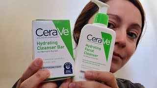 Which one works better Cerave Hydrating cleanser bar or facial cleanser [upl. by Yrac772]