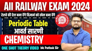 RAILWAY ALL EXAM 2024  CHEMISTRY  Periodic Table One Shot Video  By BK Pathak Sir [upl. by Eseilana]