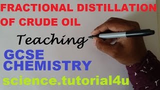 Fractional Distillation of Crude Oil GCSE CHEMISTRY [upl. by Eioj]