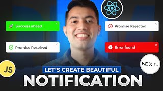 React Toastify Tutorial Create Beautiful Notifications for our NextJS App🔥 [upl. by Ttimme]