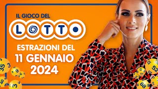 Estrazione in diretta del Gioco del Lotto e del Simbolotto di Giovedì 11 Gennaio 2024 [upl. by Osnofedli]