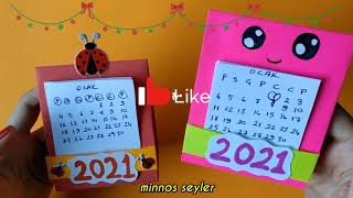 TAKVİM YAPIMI  diy calendar [upl. by Llerahs]