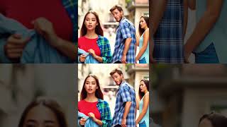 Distracted Boyfriend Meme Recreated with AI  AIArt Humor funny memes meme [upl. by Yenaiv]