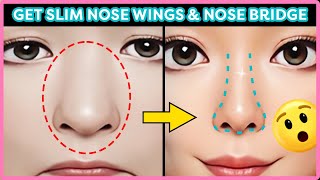 5MIN Get Slim Nose Wings amp Nose Bridge Massage✨Slim Depuff Lift Your Nose Naturally✨ [upl. by Xylon]