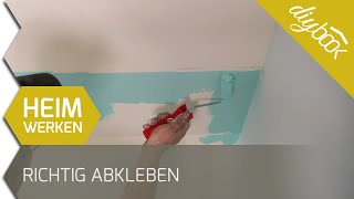 Richtig abkleben  Saubere Kanten bei mehrfarbiger Wand [upl. by Eelirem]