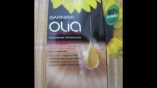 Recenzja quotGarnier Olia  90 jasny blond farba do włosówquot [upl. by Strickland395]