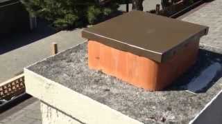 Seal Chimney Flue Top  No Critters Save Heat  Flue Guru  Victoria BC [upl. by Edasalof]