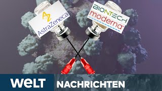 KREUZIMPFUNG AstraZeneca amp mRNA sollen bestmöglichsten Schutz bieten  WELT Newsstream [upl. by Ahtera752]