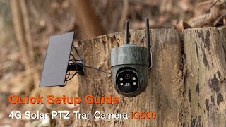 iZEEKER 4G LTE Cellular Solar Trail Camera iG500 Unboxing amp Quick Setup [upl. by Calley93]