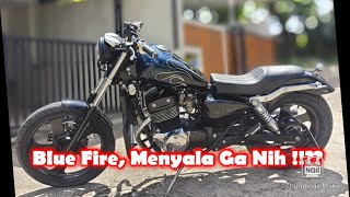 Benelli Patagonian Eagle 250 Custom Bobber Blue Fire MENYALA ABANGKU [upl. by Okuy58]