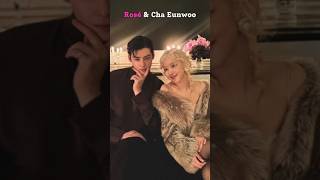 Rosé and Cha Eunwoo interaction at Paris Fashion Week 2024 rosé chaeunwoo parisfashionweek ysl [upl. by Adrial]