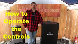 How to Use the Controls on the Masterbuilt Electric Smoker Mes 140B [upl. by Orravan]