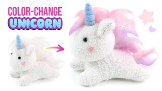 COLORCHANGING Unicorn Plush How to Make Cutest DIY Unicorn Crafts [upl. by Aziar]