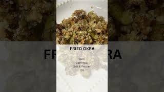 Fried Okra  Okra  Side Dish  Fried okra recipe  Southern fried okra  Southern cooking [upl. by Nylasej]