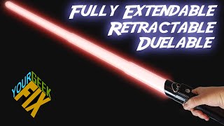 How to Make a Retractable amp Duelable Lightsaber [upl. by Dlawso]