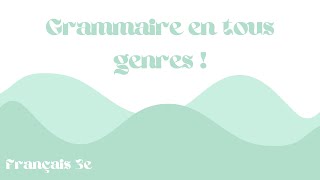 Quelques révisions de grammaire [upl. by Larina]