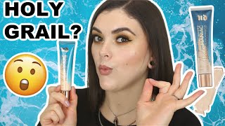 URBAN DECAY HYDROMANIAC FOUNDATION REVIEW 🤔💦 DRY SKIN APPROVED [upl. by Montanez231]