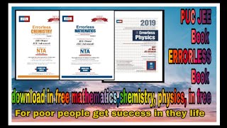 PUC JEE Book ERRORLESS Book download in free mathematicschemistry physics in free [upl. by Galvin]