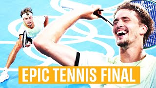 Zverev takes historic Gold Medal 🇩🇪🥇 Full Mens Tennis Singles Final 🎾  Tokyo 2020 Replays [upl. by Brasca644]