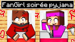 SOIRÉE PYJAMA avec Anna ma FAN GIRL sur Minecraft [upl. by Eddana]